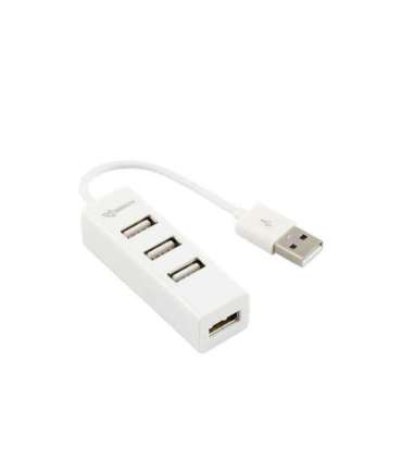Sbox H-204W USB 4 Ports HUB Coconut White