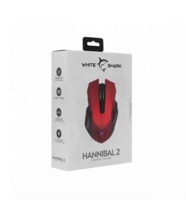 White Shark GM-5006 HANNIBAL-2 Red   3200 DPI