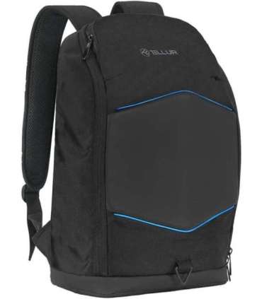 Tellur 15.6 Notebook Backpack Illuminated Strip, USB port, black