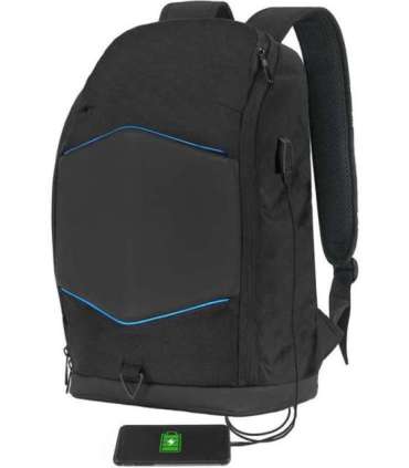 Tellur 15.6 Notebook Backpack Illuminated Strip, USB port, black