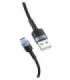 Tellur Data Cable USB to Type-C LED Nylon Braided 1.2m Black