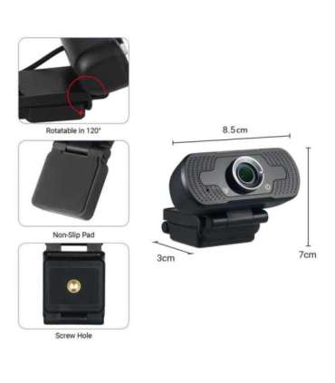 Tellur Full HD Webcam 2MP Autofocus Black