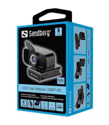 Sandberg 134-15 USB Chat Webcam 1080P HD