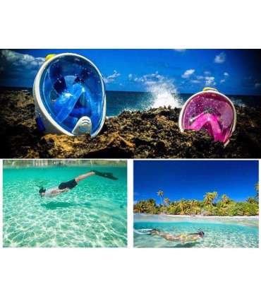 Free Breath Snorkeling Mask M2068G L/XL pink
