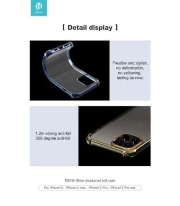 Devia Glitter shockproof soft case iPhone 12 mini blue