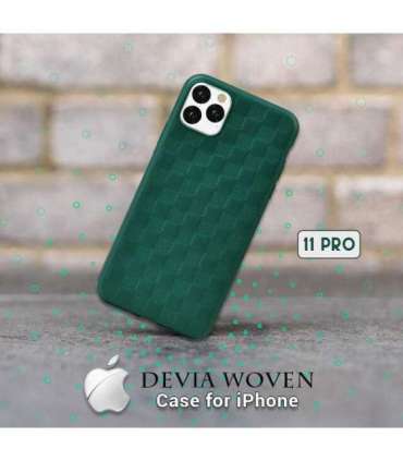 Devia Woven2 Pattern Design Soft Case iPhone 11 Pro green