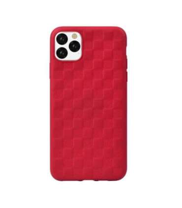 Devia Woven2 Pattern Design Soft Case iPhone 11 Pro Max red