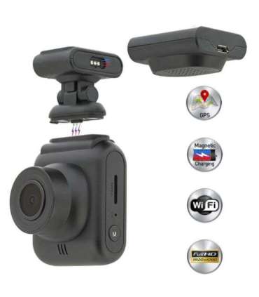 Tellur Dash Patrol DC2 FullHD 1080P, GPS Black