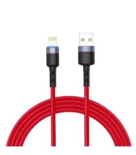 Tellur Data Cable USB to Lightning with LED Light 3A 1.2m Red