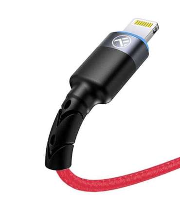 Tellur Data Cable USB to Lightning with LED Light 3A 1.2m Red