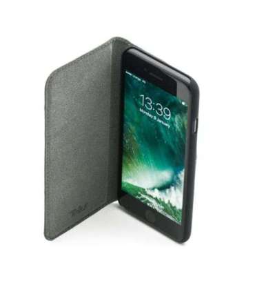 Tellur Book case Ostrich Genuine Leather for iPhone 7 red