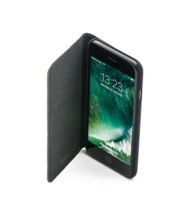 Tellur Book case Ostrich Genuine Leather for iPhone 7 black