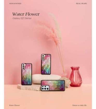 iKins case for Samsung Galaxy S21+ water flower black