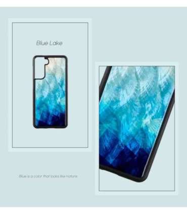 iKins case for Samsung Galaxy S21+ blue lake black