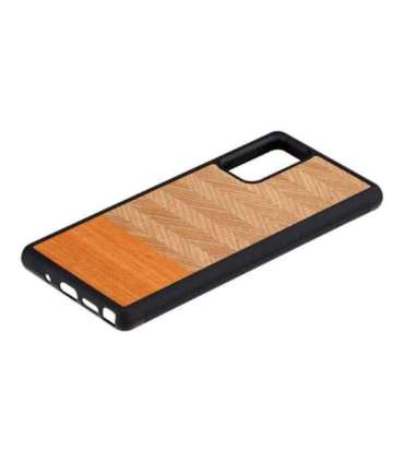 MAN&WOOD case for Galaxy Note 20 herringbone arancia black
