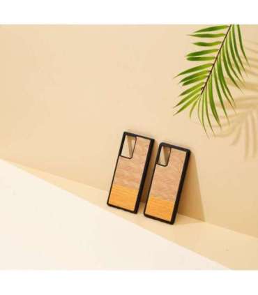 MAN&WOOD case for Galaxy Note 20 herringbone arancia black