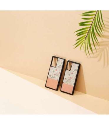 MAN&WOOD case for Galaxy Note 20 pink flower black