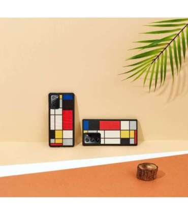 MAN&WOOD case for Galaxy Note 20 mondrian wood black