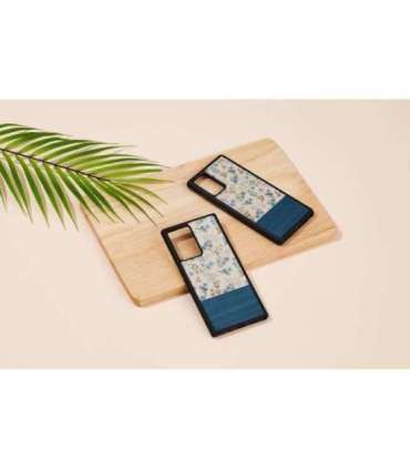 MAN&WOOD case for Galaxy Note 20 Ultra blue flower black