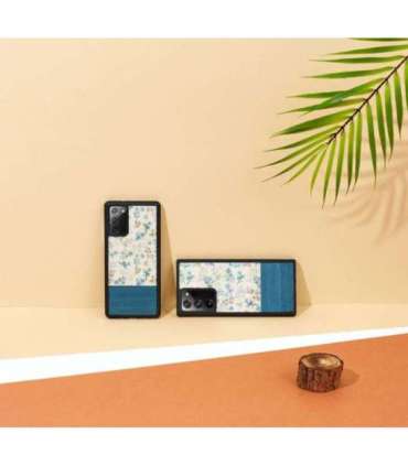 MAN&WOOD case for Galaxy Note 20 Ultra blue flower black