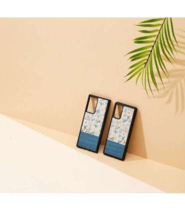 MAN&WOOD case for Galaxy Note 20 Ultra blue flower black