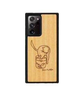 MAN&WOOD case for Galaxy Note 20 Ultra cat with fish