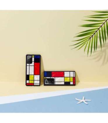 iKins case for Samsung Galaxy Note 20 mondrian black