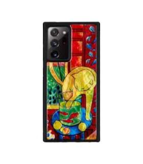 iKins case for Samsung Galaxy Note 20 Ultra cat with red fish