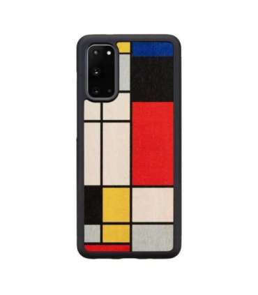 MAN&WOOD case for Galaxy S20 mondrian wood black