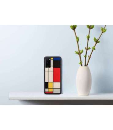 MAN&WOOD case for Galaxy S20 mondrian wood black