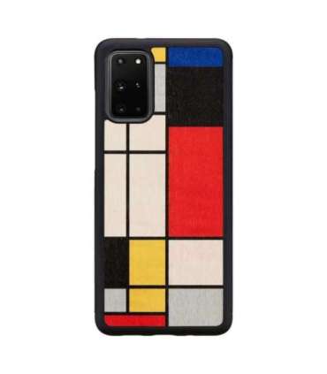 MAN&WOOD case for Galaxy S20+ mondrian wood black