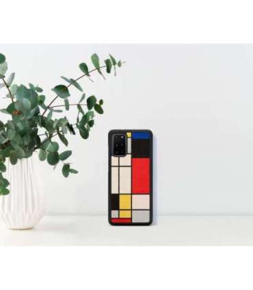 MAN&WOOD case for Galaxy S20+ mondrian wood black