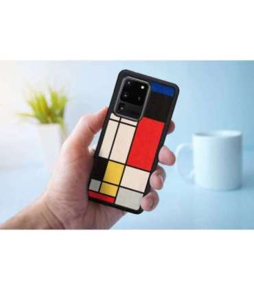 MAN&WOOD case for Galaxy S20 Ultra mondrian wood black