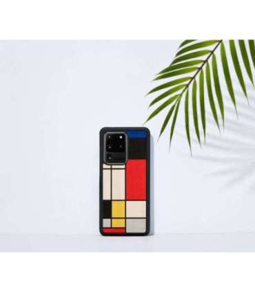 MAN&WOOD case for Galaxy S20 Ultra mondrian wood black