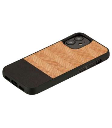 MAN&WOOD case for iPhone 12 mini herringbone nero black