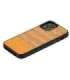 MAN&WOOD case for iPhone 12 mini herringbone arancia black