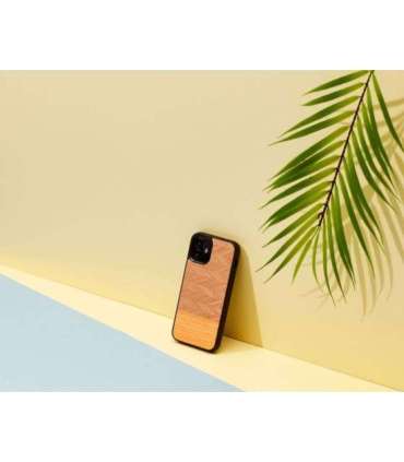 MAN&WOOD case for iPhone 12 mini herringbone arancia black