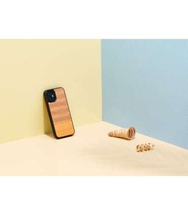 MAN&WOOD case for iPhone 12 mini herringbone arancia black