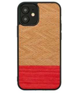 MAN&WOOD case for iPhone 12 mini herringbone azalea black
