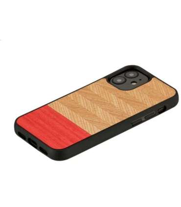 MAN&WOOD case for iPhone 12 mini herringbone azalea black