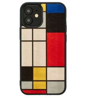 MAN&WOOD case for iPhone 12 mini mondrian wood black