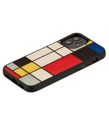 MAN&WOOD case for iPhone 12 mini mondrian wood black
