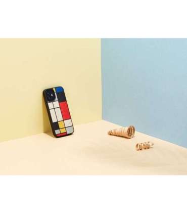 MAN&WOOD case for iPhone 12 mini mondrian wood black