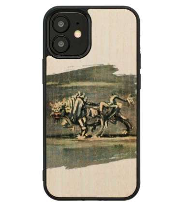 MAN&WOOD case for iPhone 12 mini white bull
