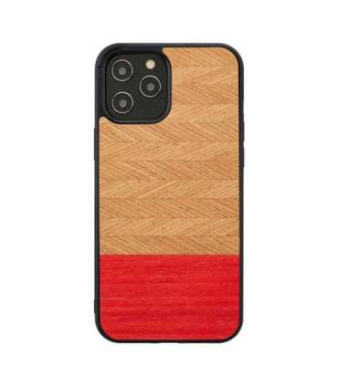 MAN&WOOD case for iPhone 12/12 Pro herringbone azalea black