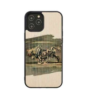 MAN&WOOD case for iPhone 12/12 Pro white bull