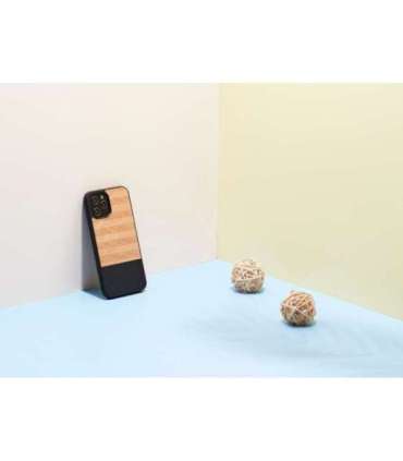 MAN&WOOD case for iPhone 12 Pro Max herringbone nero black