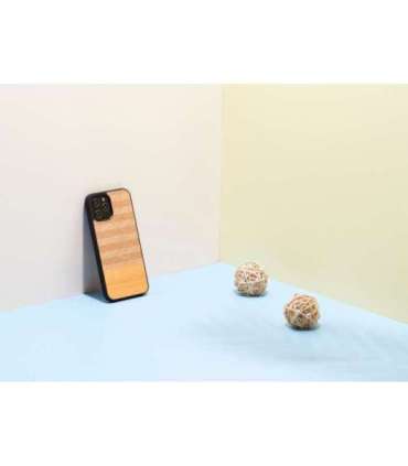 MAN&WOOD case for iPhone 12 Pro Max herringbone arancia black