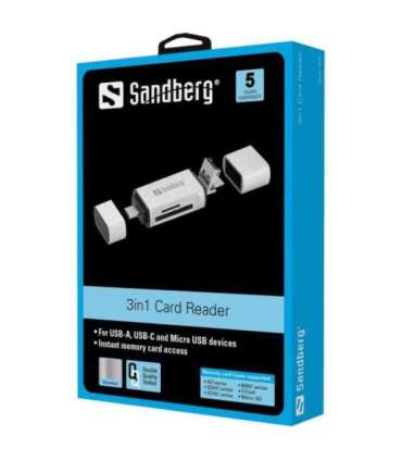 Sandberg 136-28 3 in 1 Card Reader
