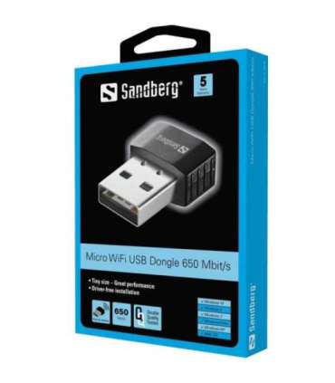 Sandberg 133-91 Micro WiFi USB Dongle 650Mbit/s